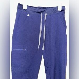 FIGS women’s technical collection blue drawstring jogger scrub pants S nurse